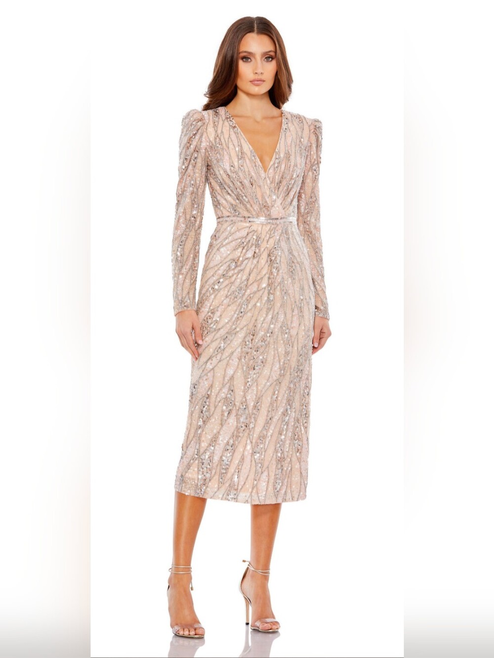 NEW Mac Duggal 5574 in Rose Gold NWT